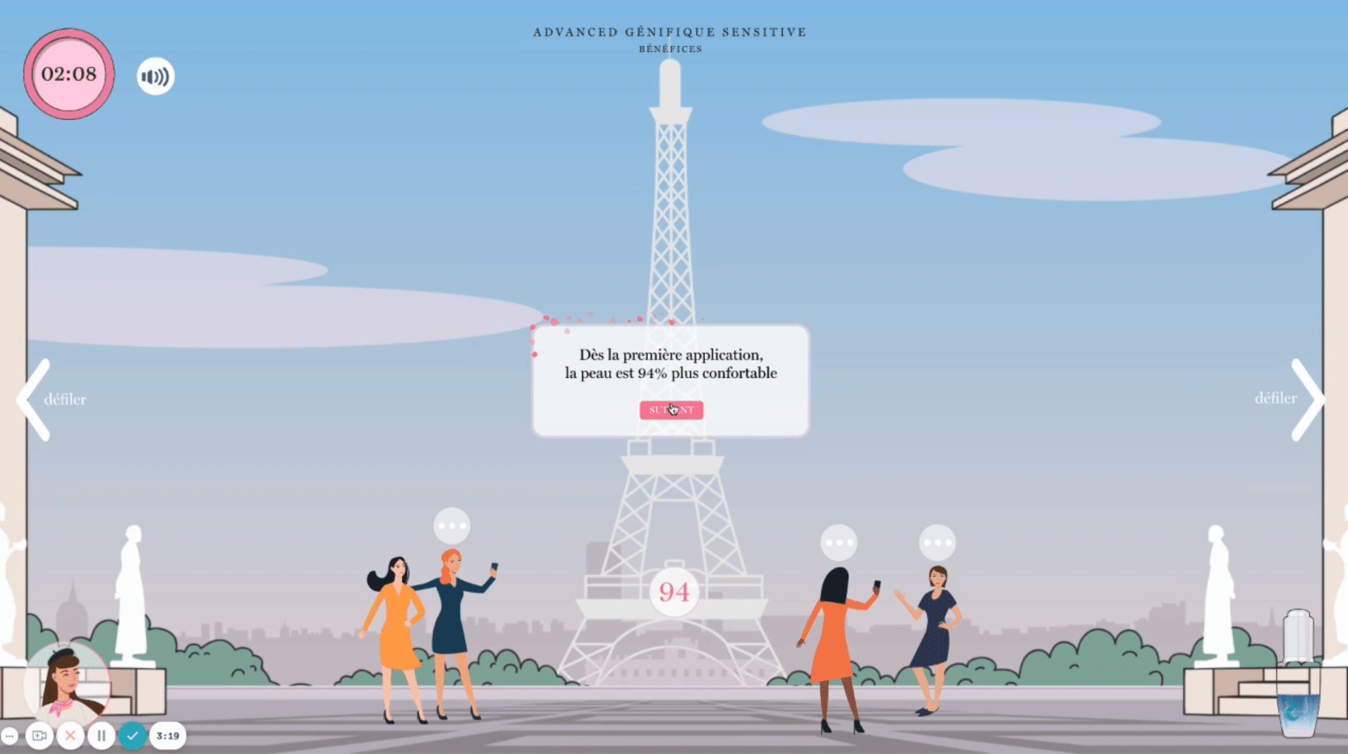 Jeu mobile de formation à la vente