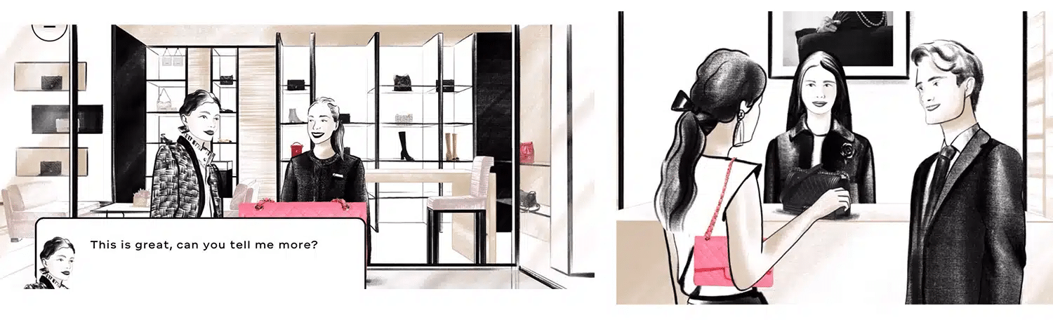 étiquette & prononciation luxe retail